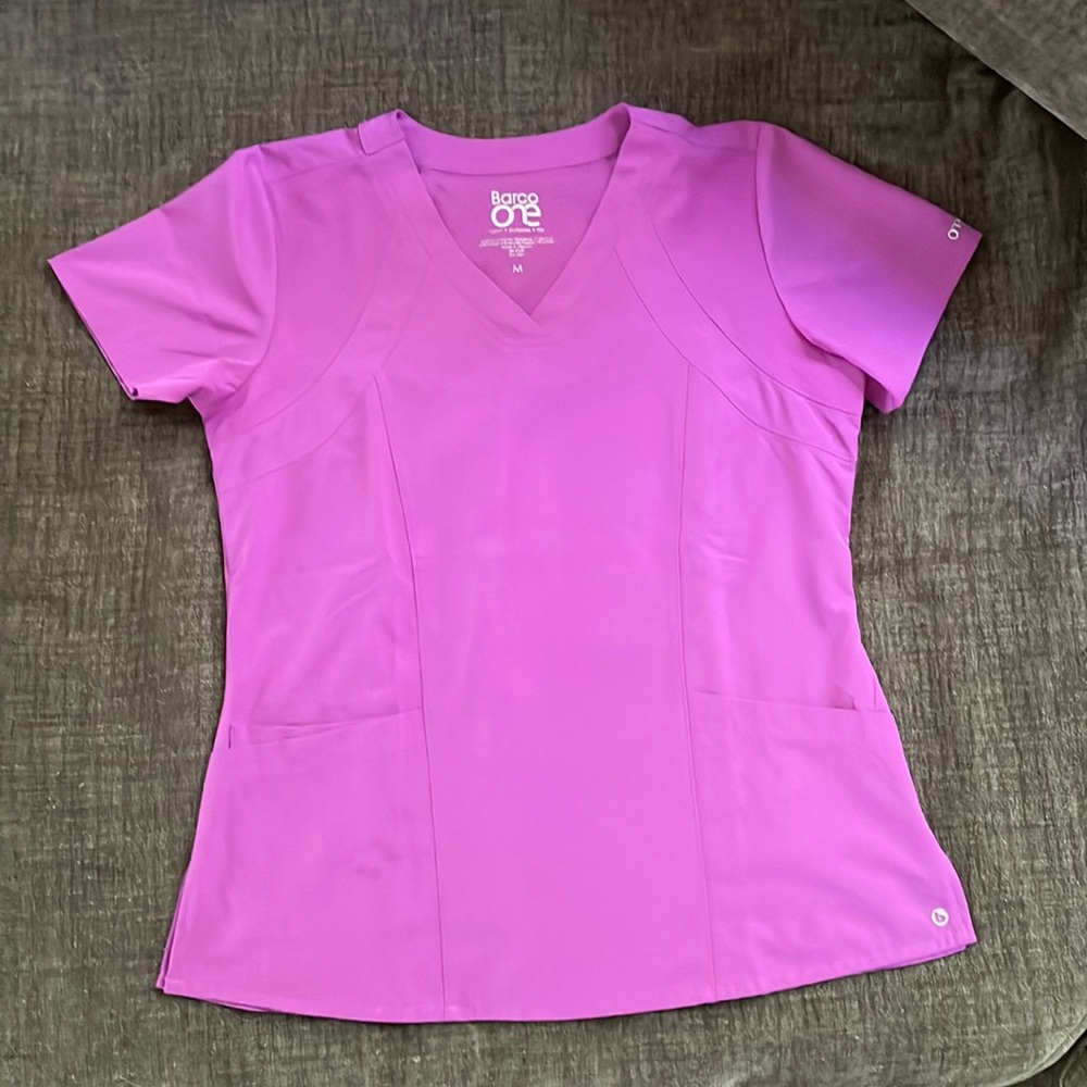 Barco Uniforms 5105,Bright Violet V-neck Short Sleeve Scrub Top